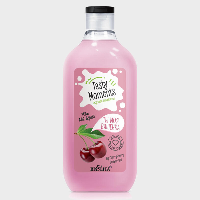 buy Cherry shower gel Tasty Moments bielita reviews
