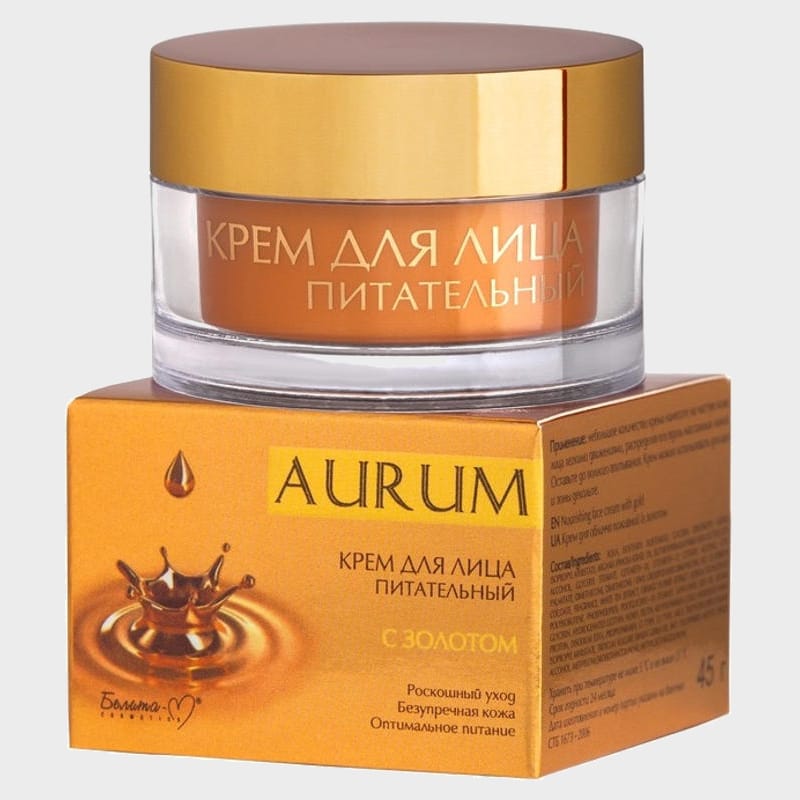 nourishing face cream with gold aurum by belita m1
