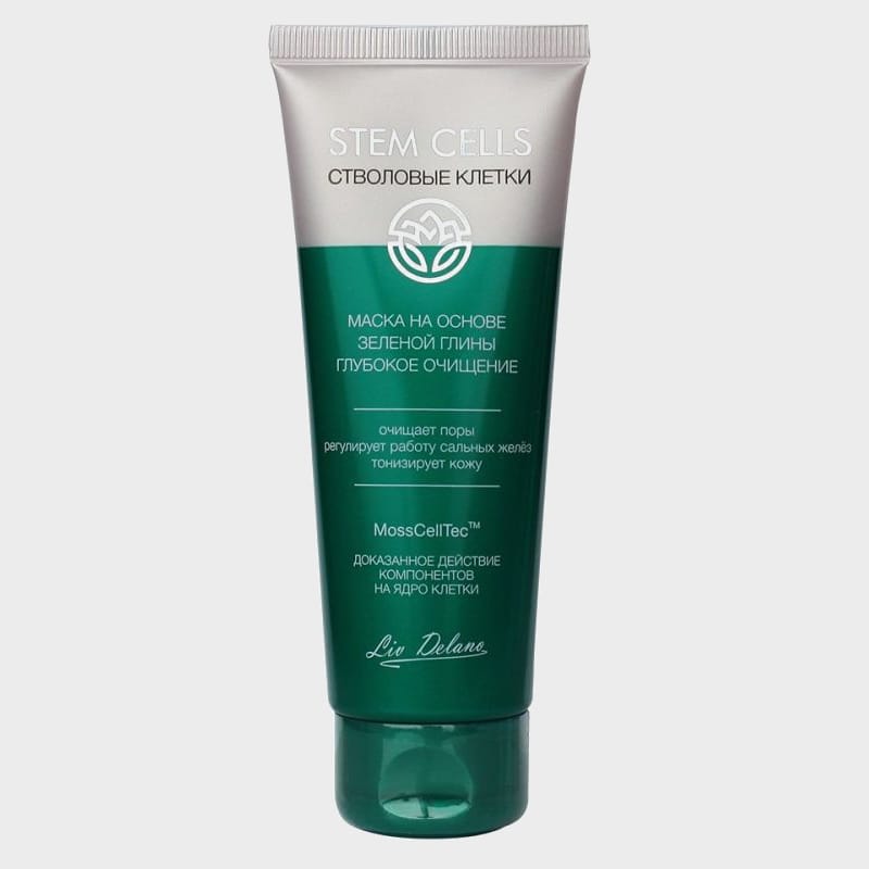 deep cleansing green clay based mask stem cells by liv delano1