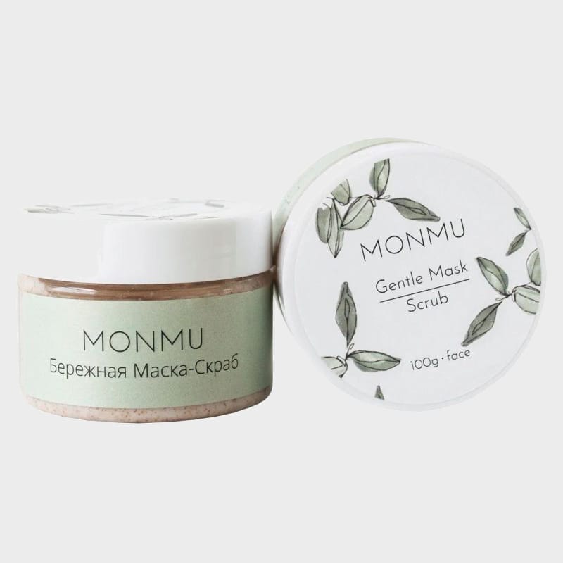 gentle scrub mask with almond seed scrubbing particles oils and vitamin e by monmu1