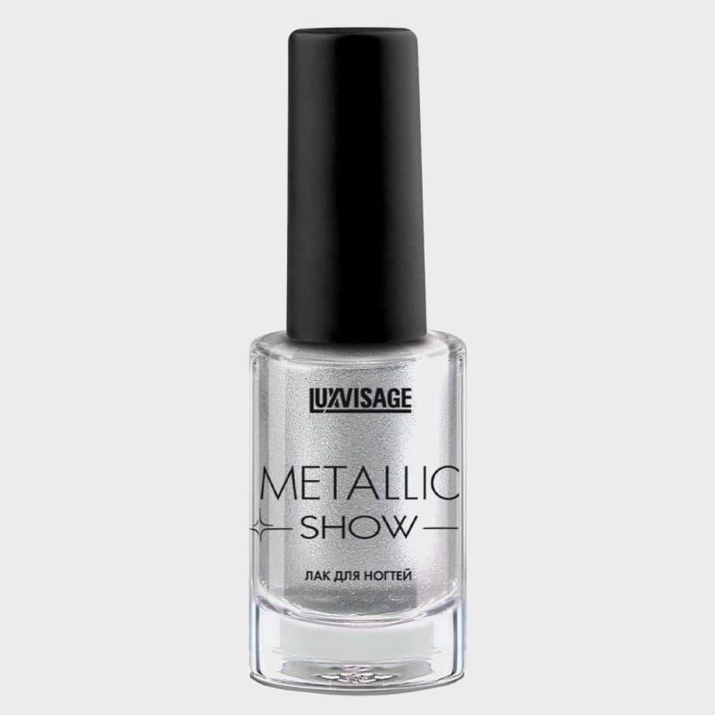 nail polish metallic show by luxvisage 301 liquid silver1